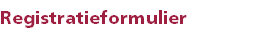 Registratieformulier